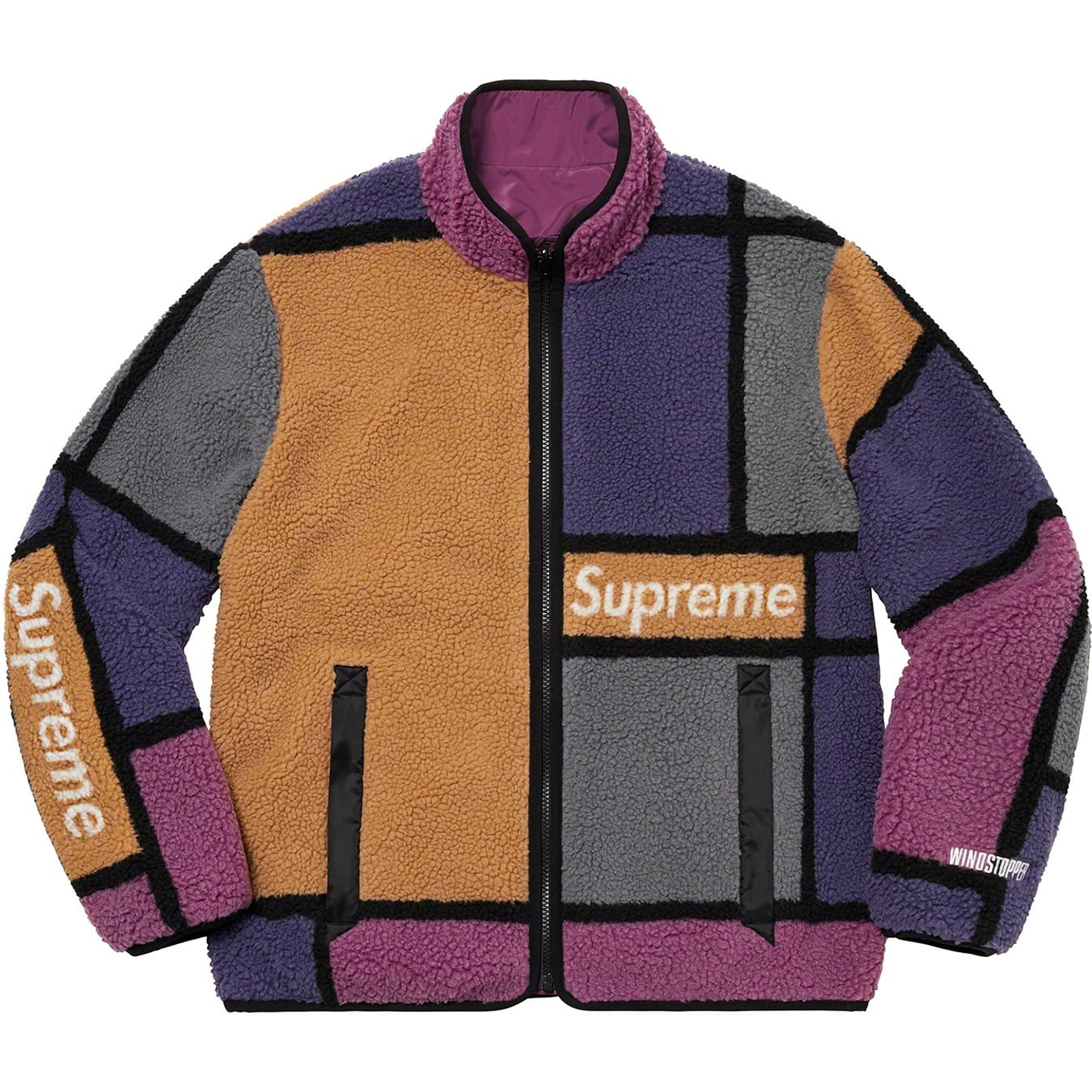 Reversible Colorblocked Fleece Jacket view 5